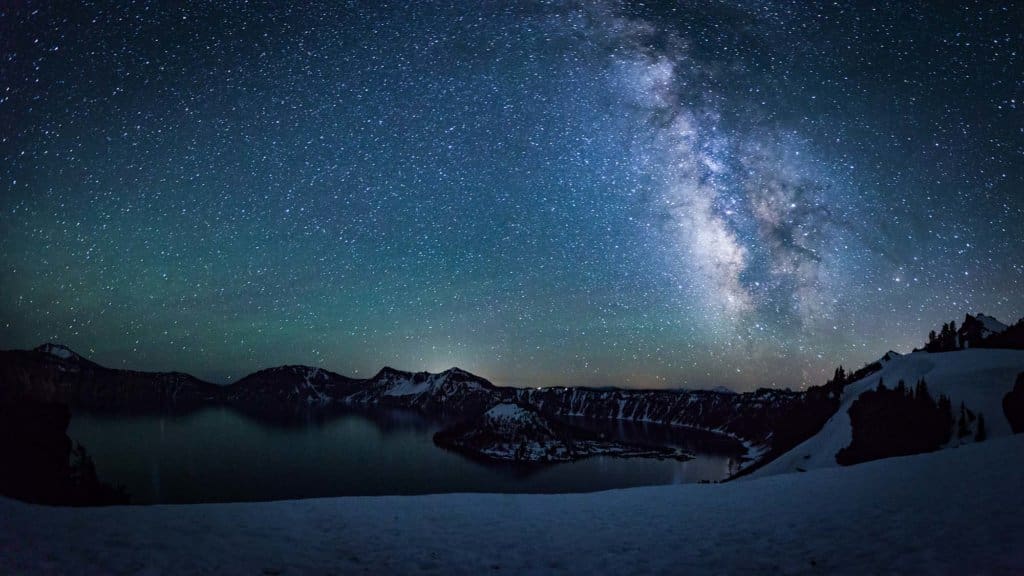 Crater Lake National Park Galaxy in the Sky.